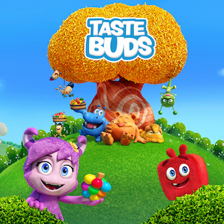 The Hit House's custom music, by composers William August Hunt and Scott Lee Miller with Sound Design by Chad J. Hughes, in PlayQ Inc.'s new Taste Buds Mobile Gaming App.