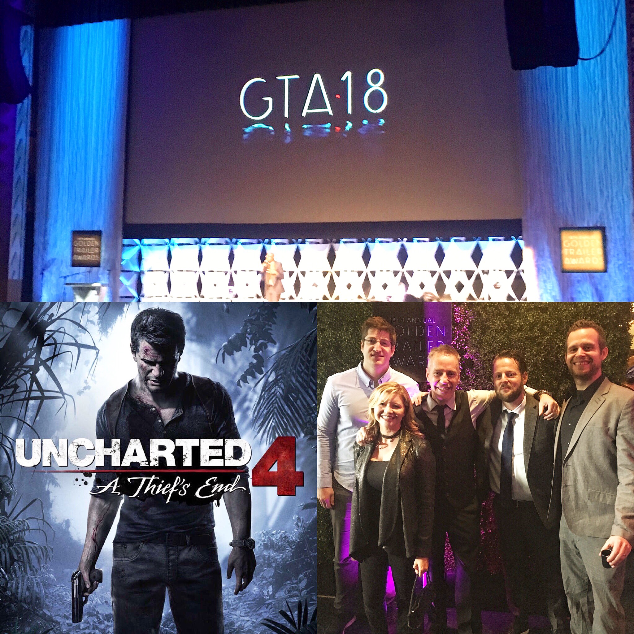 A win in "Best Video Game TV Spot" for "Uncharted 4: A Thief's End" by Playstation Creative with The Hit House's trailer music.