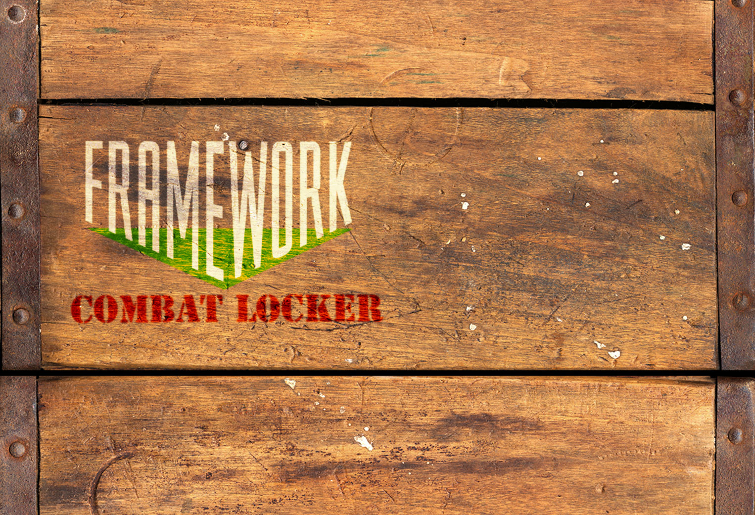 Wood pallet framework album cover