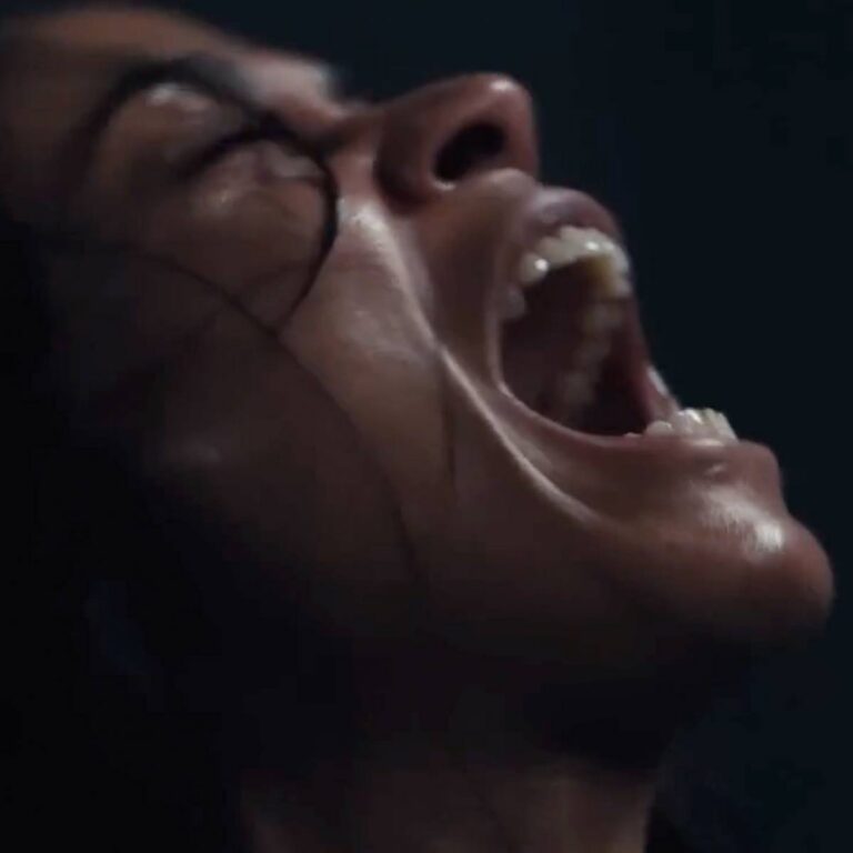 woman screaming